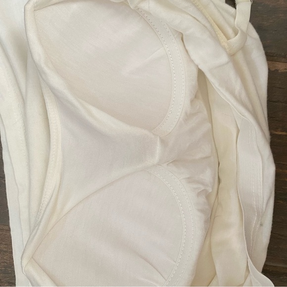 Cream Cami with Built-in Bra ~ size sm - Picture 4 of 5